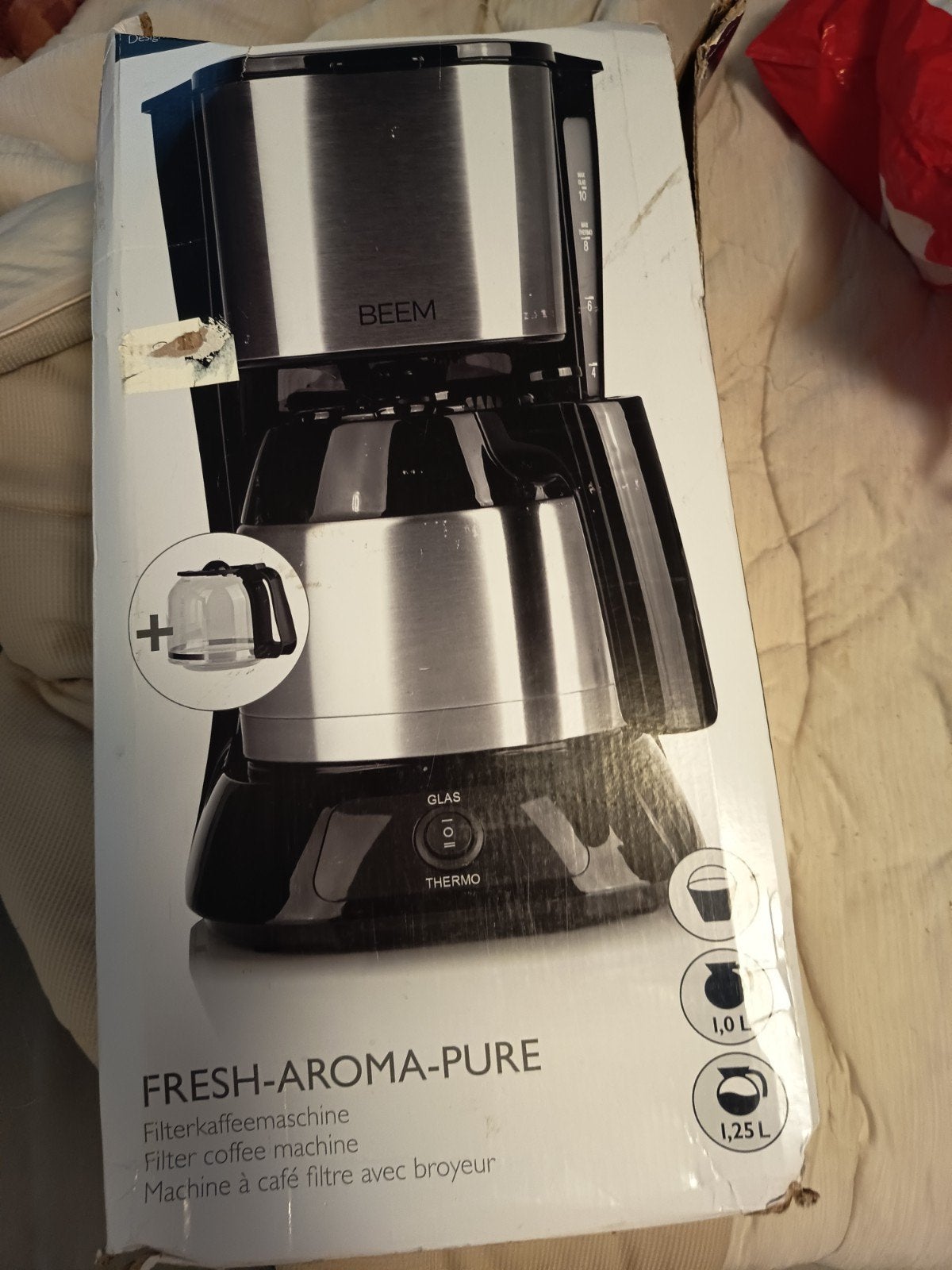 Beem FRESH-AROMA-PURE Filter Koffiemachine, 10 kopjes of meer, Gemalen koffie, Ophalen of Verzenden, Koffiemachine