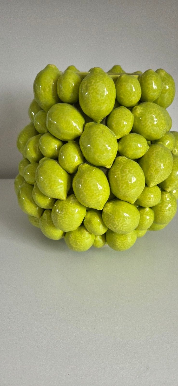 vaas des pots groene limoenen, Ophalen, Zo goed als nieuw