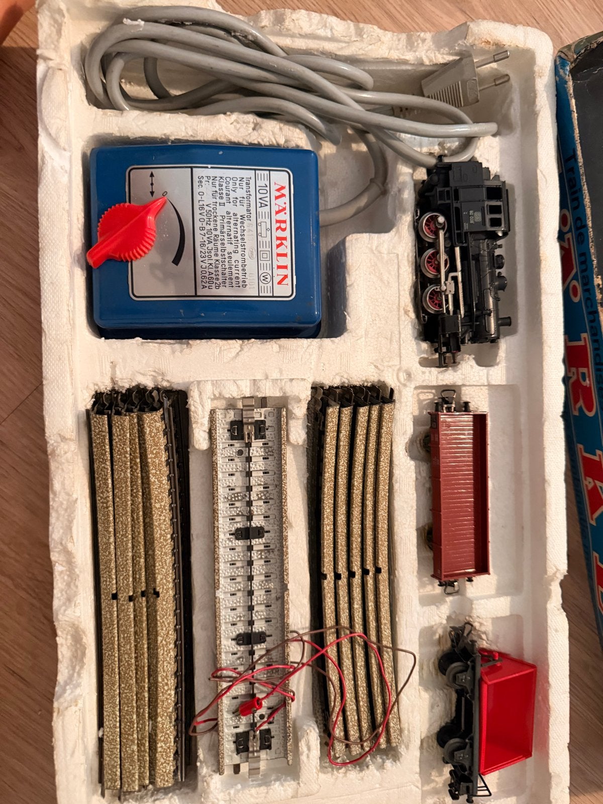 Märklin H0 Goederentrein met Transformator en Rails, Wisselstroom, Ophalen of Verzenden, Analoog, Märklin