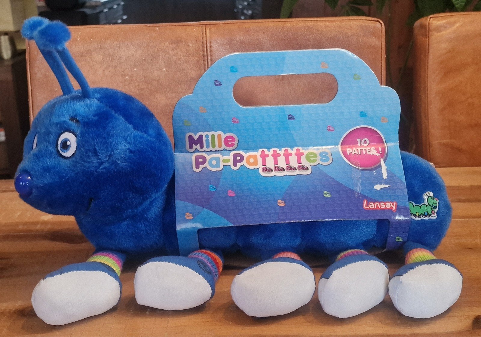Mille Pa-Pattites Blauwe Knuffel Rups, Met doos, Overige merken, Overige karakters, Overige typen