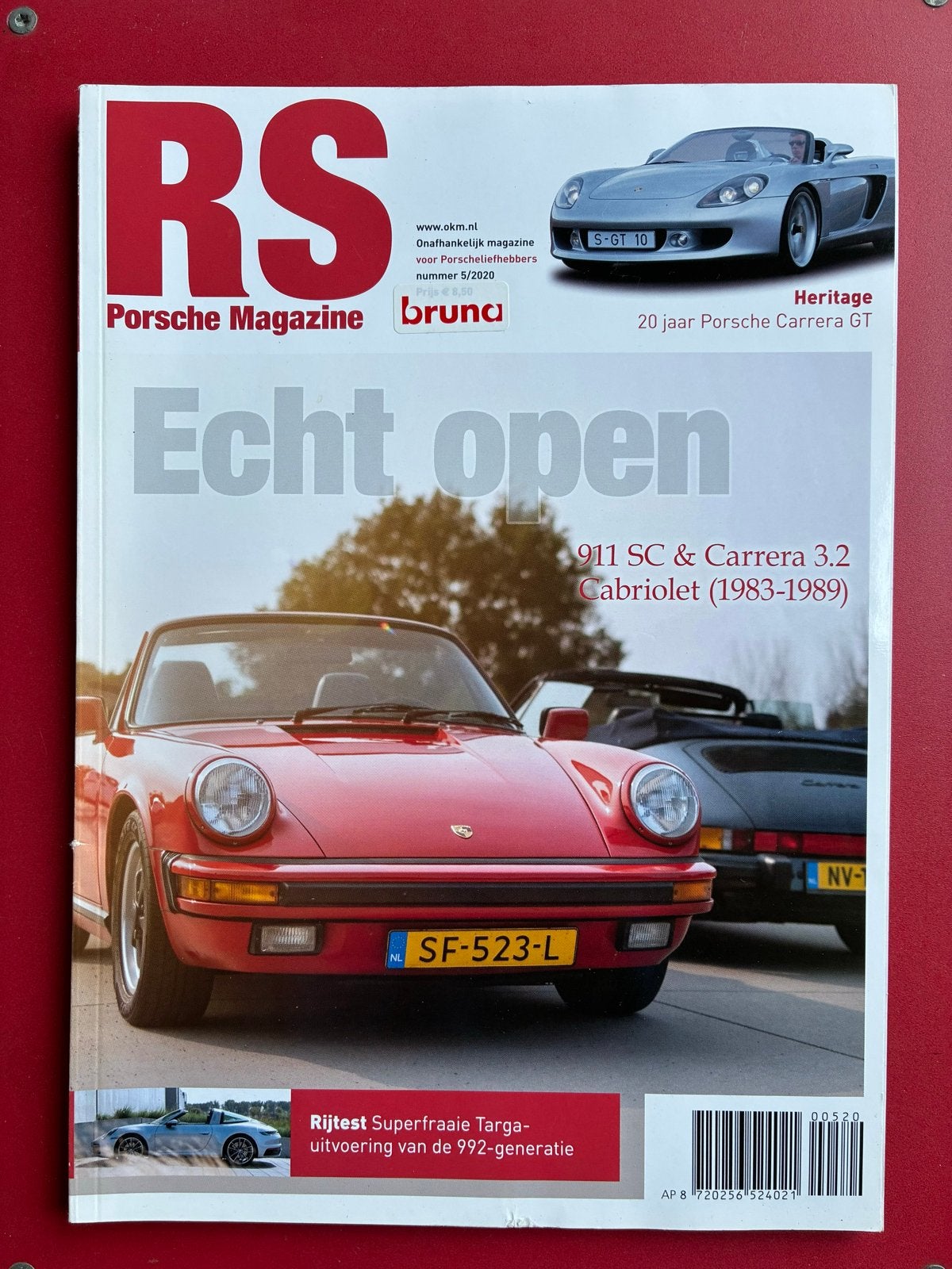 RS Porsche Magazine - Echt open (nummer 5/2020), Ophalen of Verzenden, Gelezen, Porsche