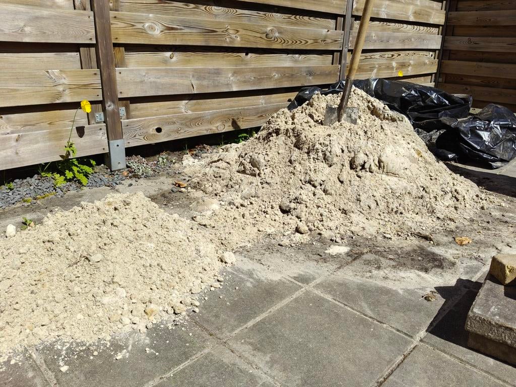 Gratis afhalen, ~0,5 m3 zand, Ophalen, Ophoogzand