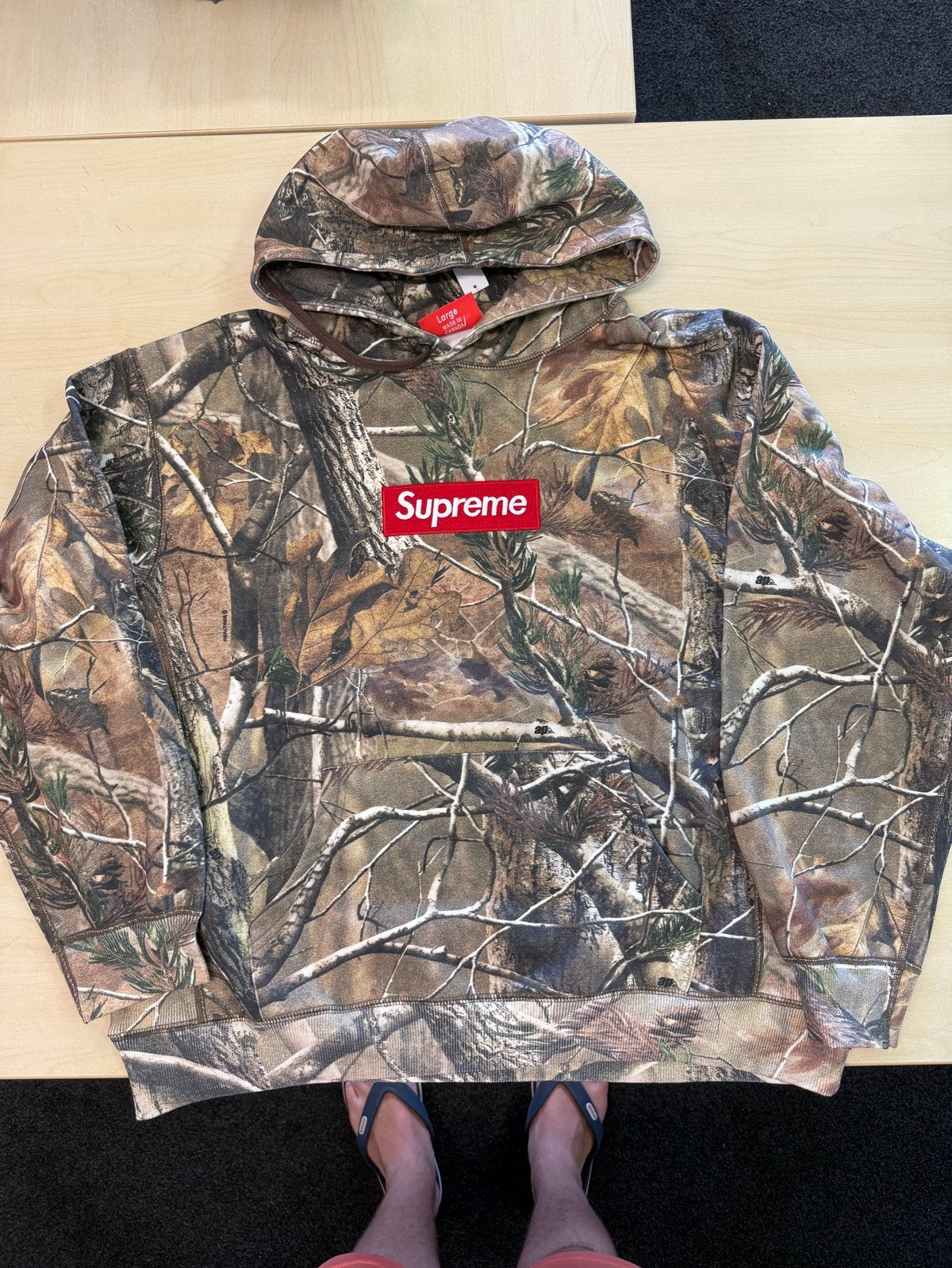 Supreme Camo Hoodie - Zo goed als nieuw, Ophalen of Verzenden, Nieuw