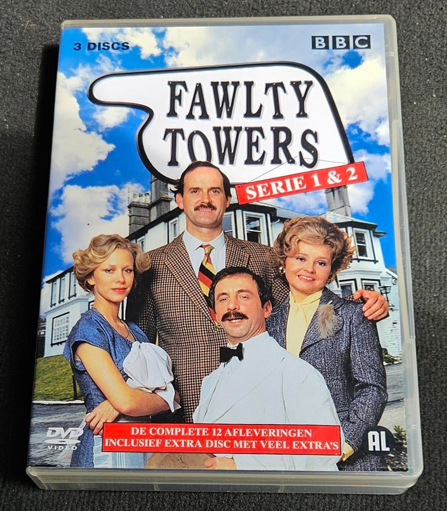 Fawlty Towers - Serie 1 & 2 (3 Discs) DVD Boxset, Gebruikt, Alle leeftijden, Boxset, Ophalen of Verzenden