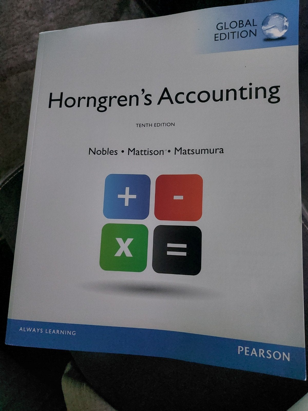 Hongren's Accounting, Ophalen of Verzenden, Zo goed als nieuw, WO, Nobles et al.,