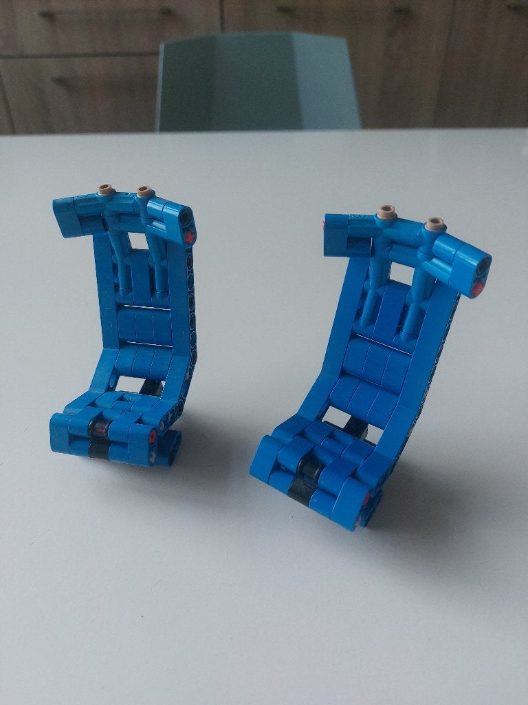 2 technic Lego stoelen voor sportwagen, Lego, Ophalen of Verzenden, Zo goed als nieuw, Technic