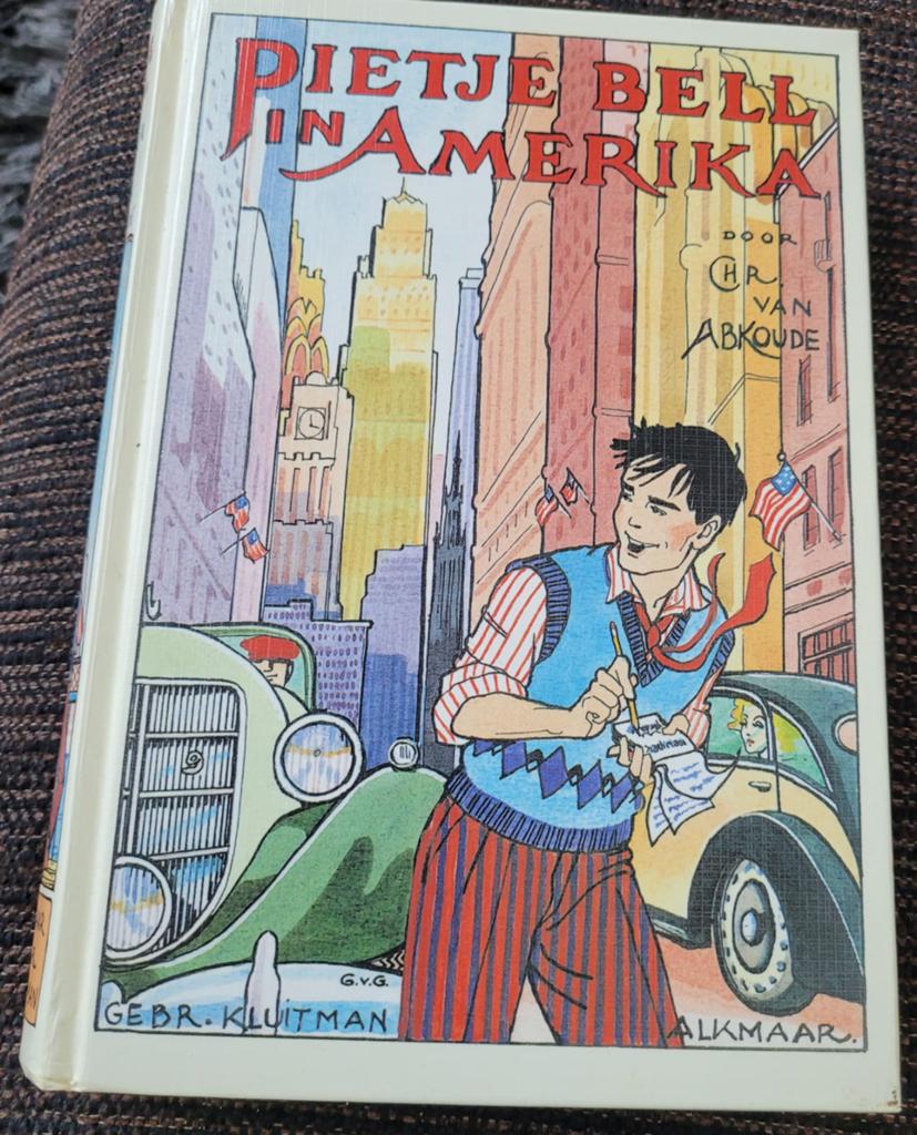 Pietje bell in amerika chris van abcoude, Boeken, Ophalen of Verzenden, Gelezen, Fictie algemeen