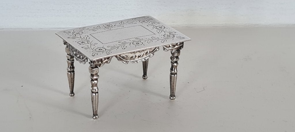 Grote Zilveren Miniatuur Tafel Hermanus Hartman, Schoonhoven, Ophalen of Verzenden, Zilver