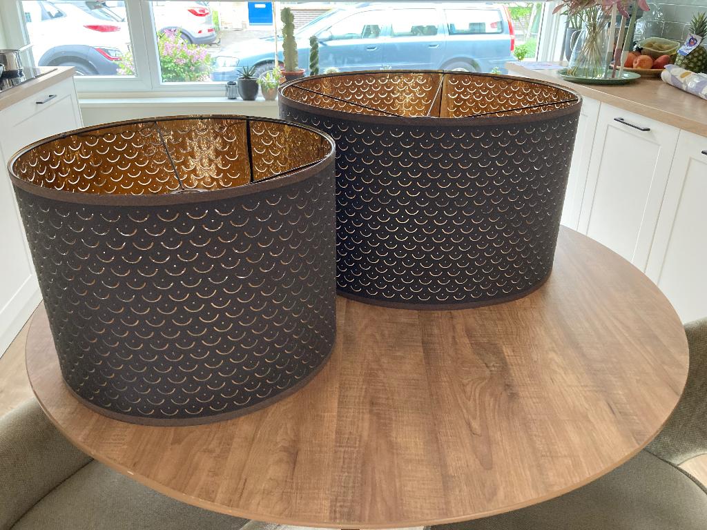 Te koop: Nymö lampenkappen, Ophalen, Gebruikt, 25 tot 50 cm, Zwart