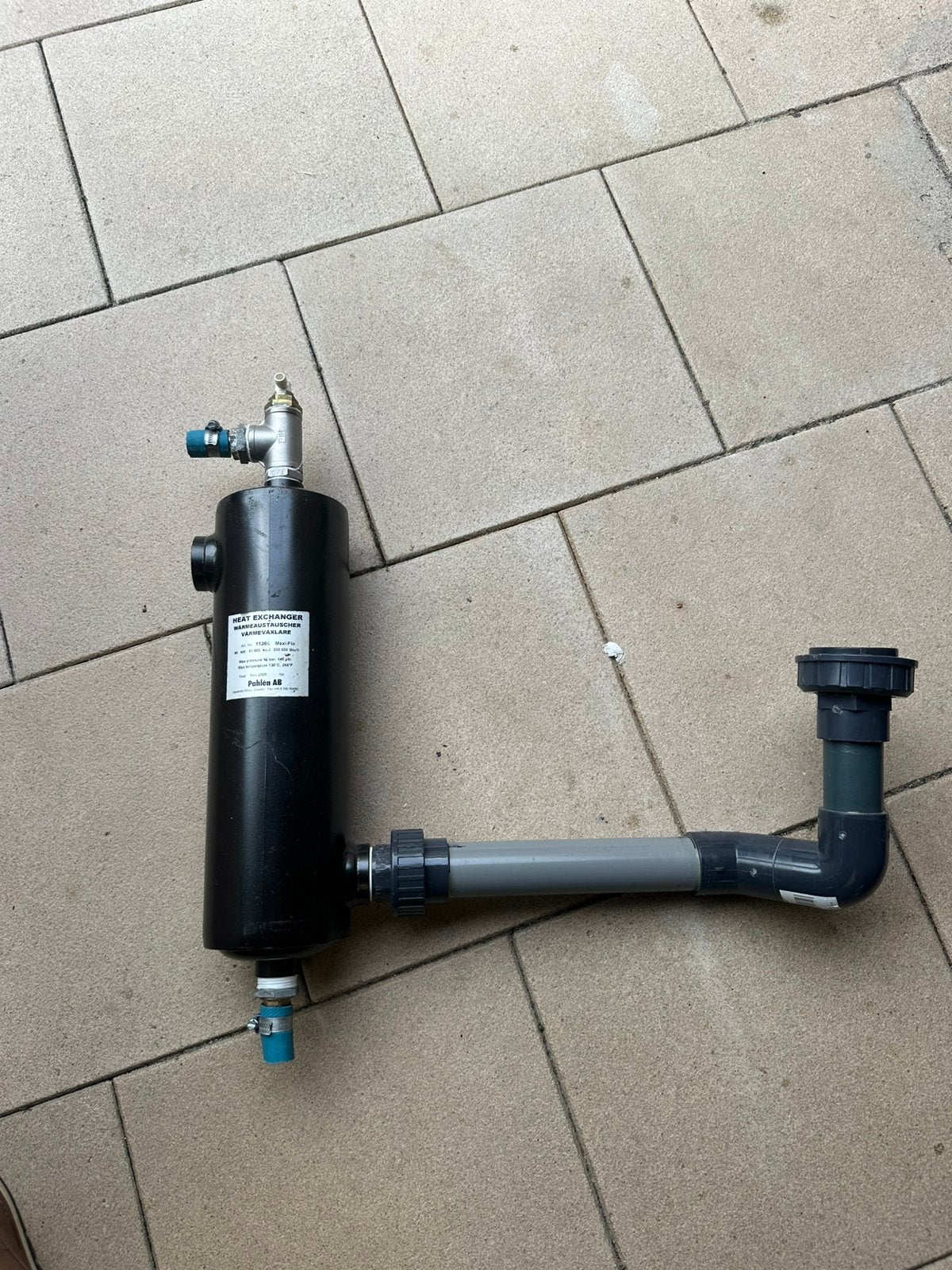 Zwembad warmte wisselaar. Zwembad verwarming op cv. 60 KW !, Ophalen, Zo goed als nieuw, Afdekzeil