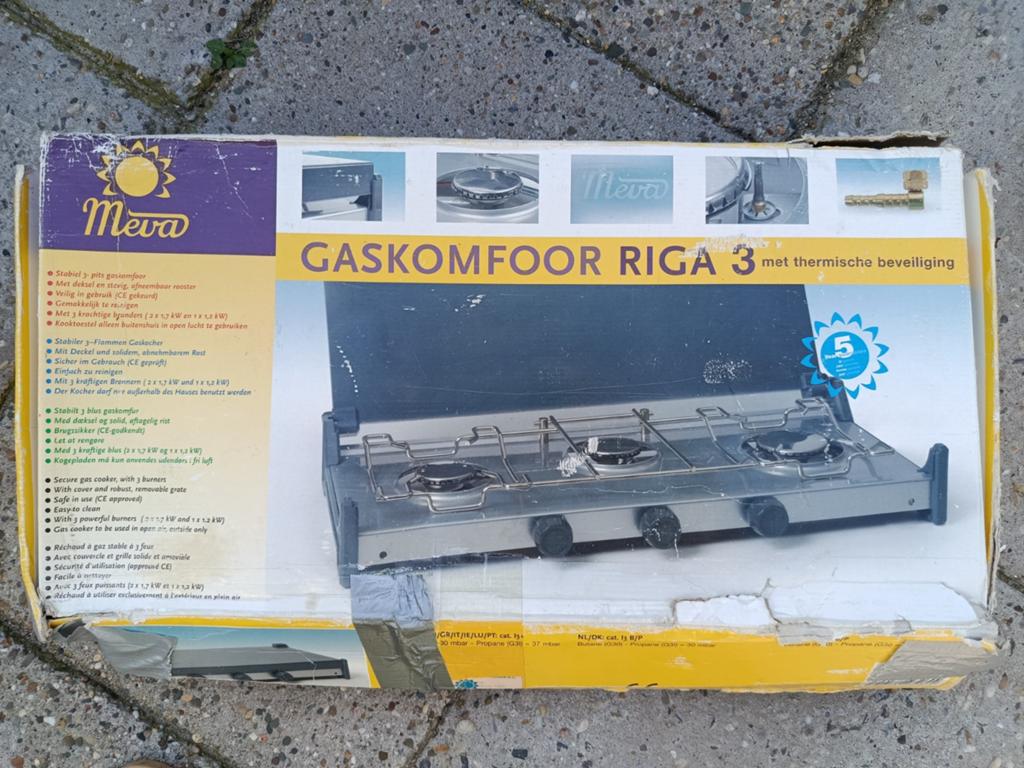 Meva Riga 3 Gasfornuis met Thermische Beveiliging, Ophalen, Gebruikt