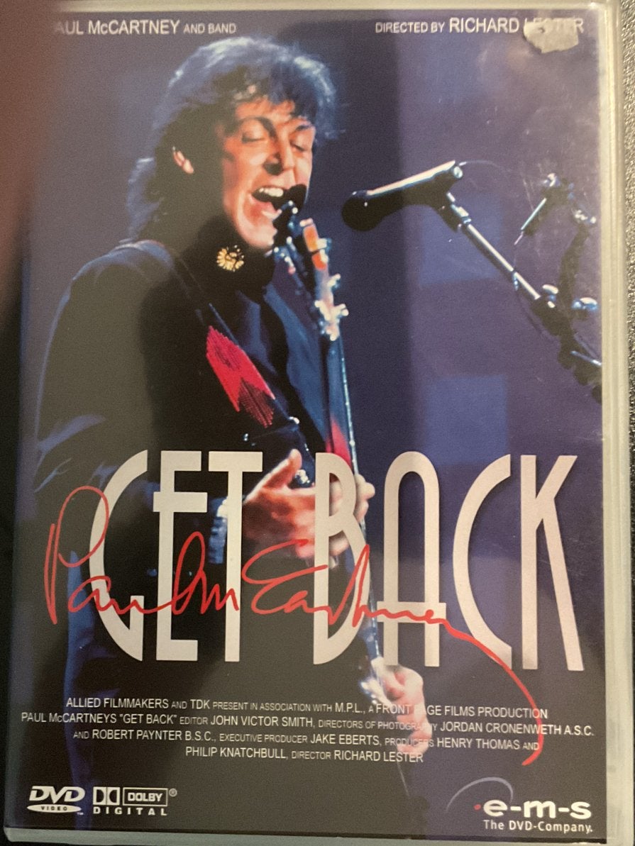 Paul McCartney - Get Back DVD (Concertfilm), Verzenden, Alle leeftijden, Concert, Gebruikt