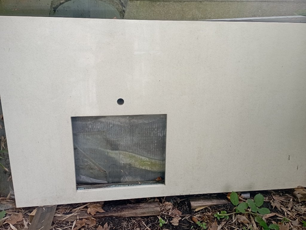 Keukenblad 170 bij 95 cm, 75 cm of meer, Wit, Nieuw, 150 tot 200 cm
