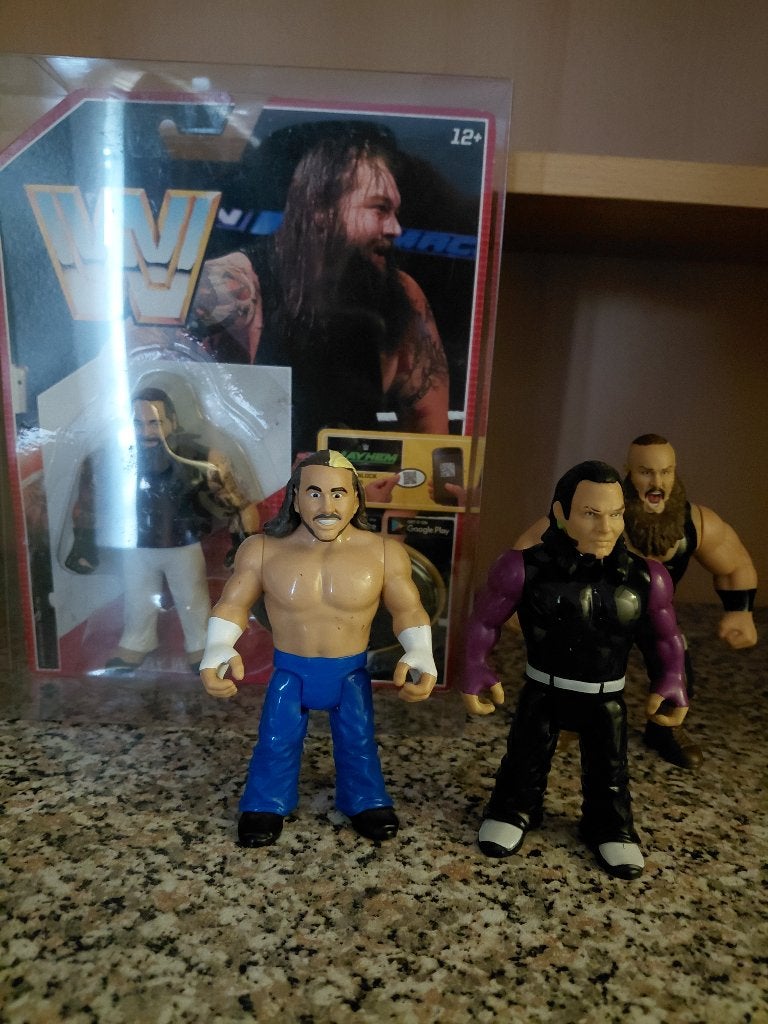 4 Wwe Mattel figuren, Ophalen of Verzenden, Gebruikt