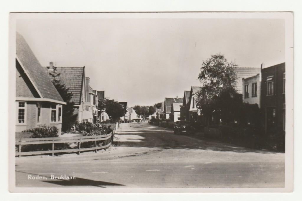 Roden - Beuklaan, Verzenden, 1940 tot 1960, Gelopen, Drenthe