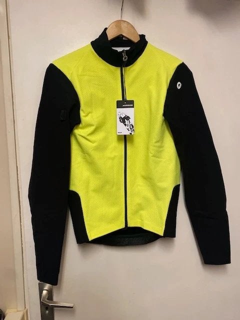 Assos Mille GT Hashoogi Winter Jacket heren geel # maat M, Fietsen en Brommers, Fietsaccessoires | Fietskleding, ., Nieuw, Ophalen of Verzenden