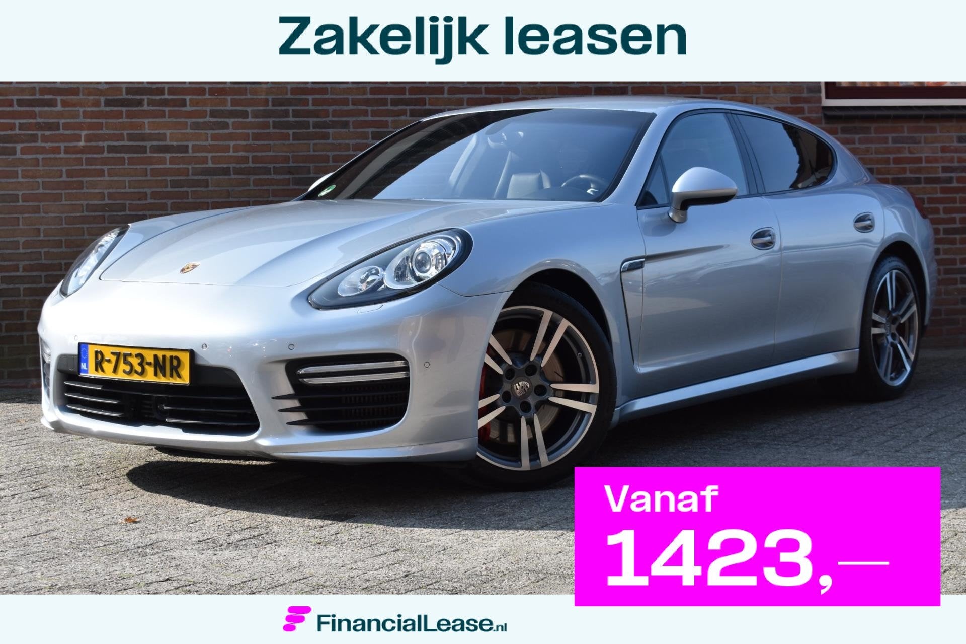 Porsche Panamera 4.8 Turbo '13 Sport Chrono Leder Navi Clima, Euro 5, Gebruikt, 4 stoelen, 520 pk
