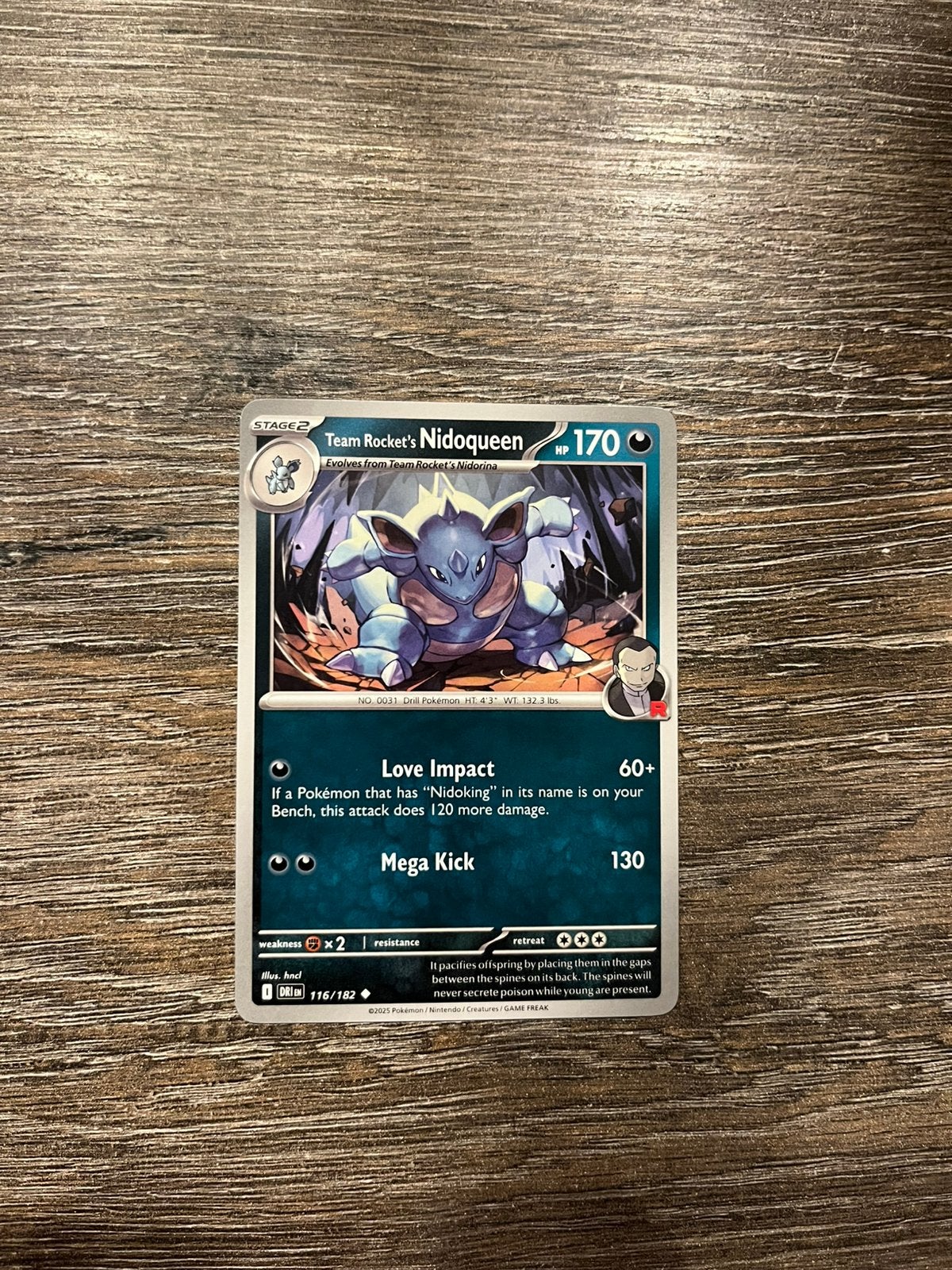 Team Rocket’s Nidoqueen DRI 116/182, Ophalen of Verzenden, Zo goed als nieuw