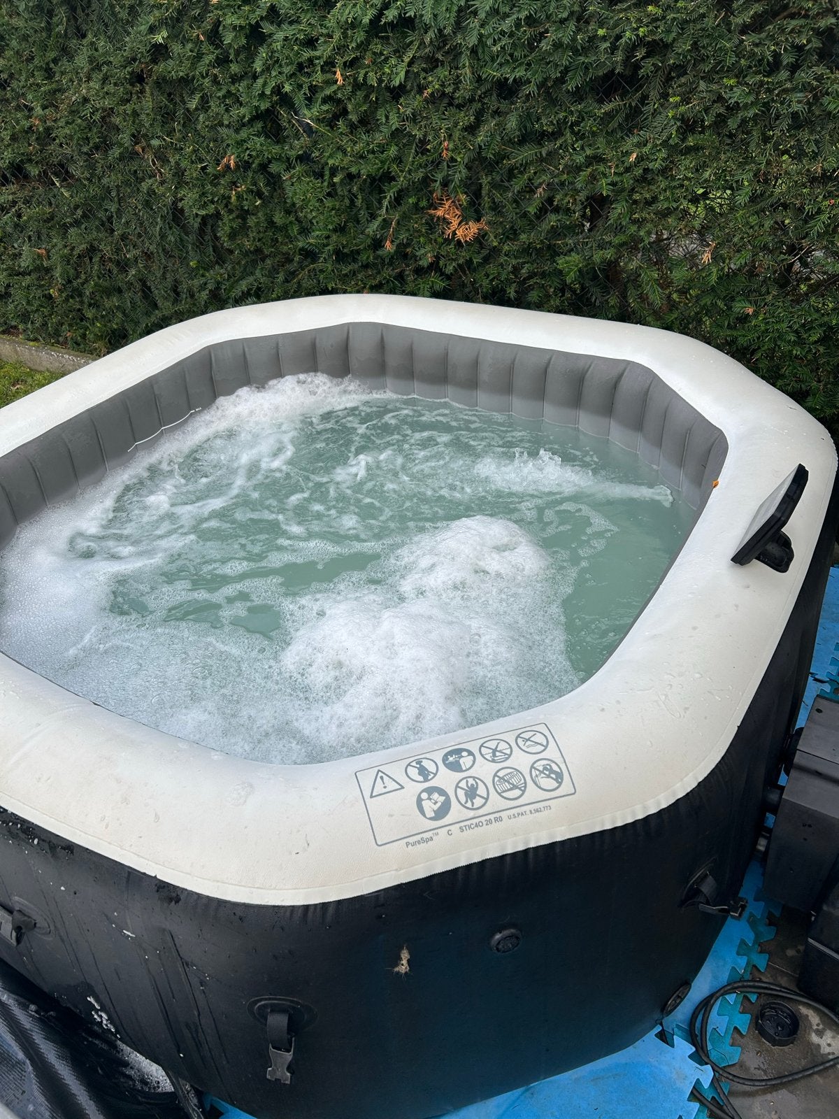 Intex PureSpa Opblaasbare Jacuzzi, Ophalen, Opblaaszwembad, Vierkant, Zo goed als nieuw