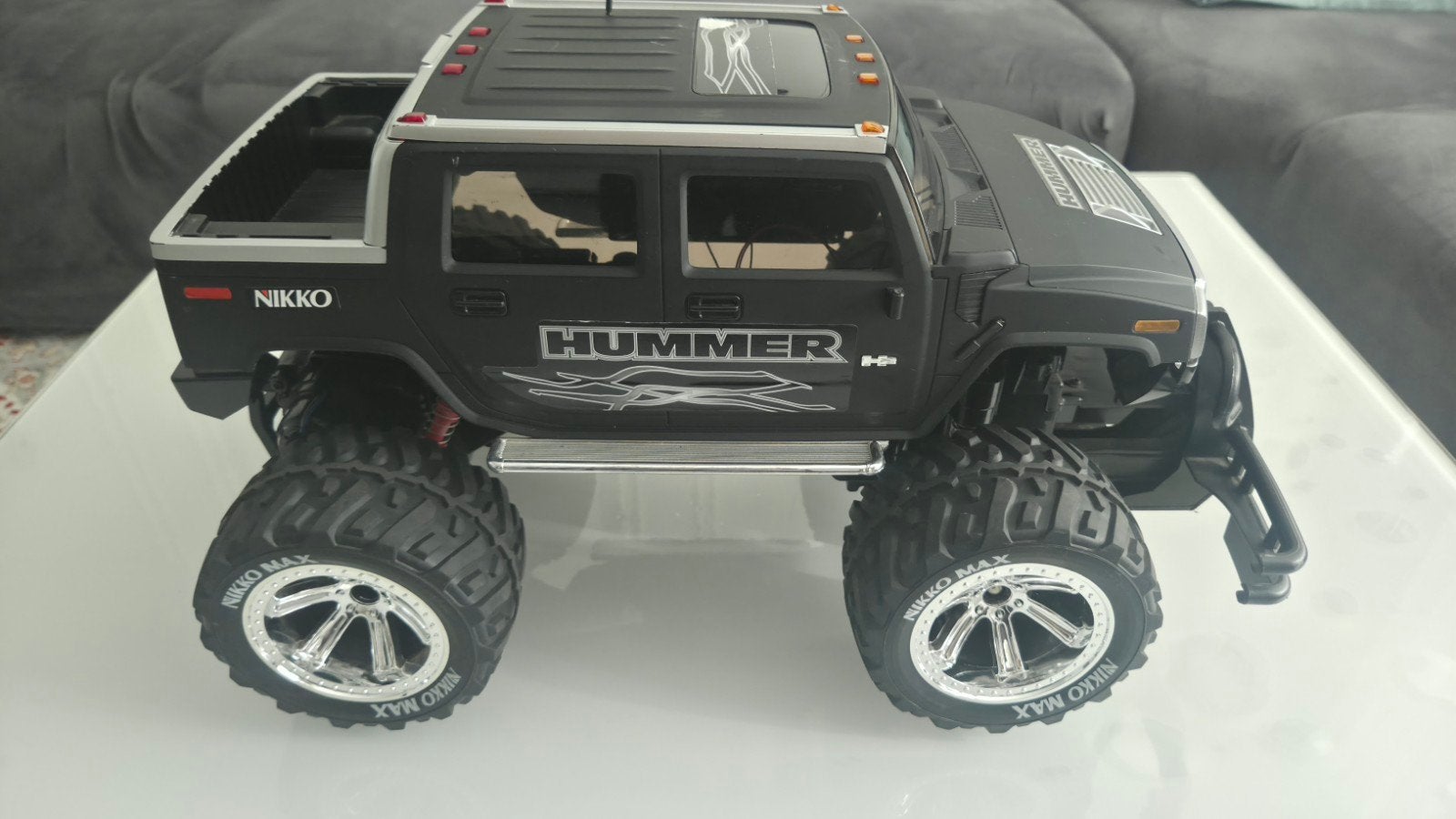 Nikko Hummer H2 SUV-voertuig zwart, Ophalen, Overige schalen, Onderdeel