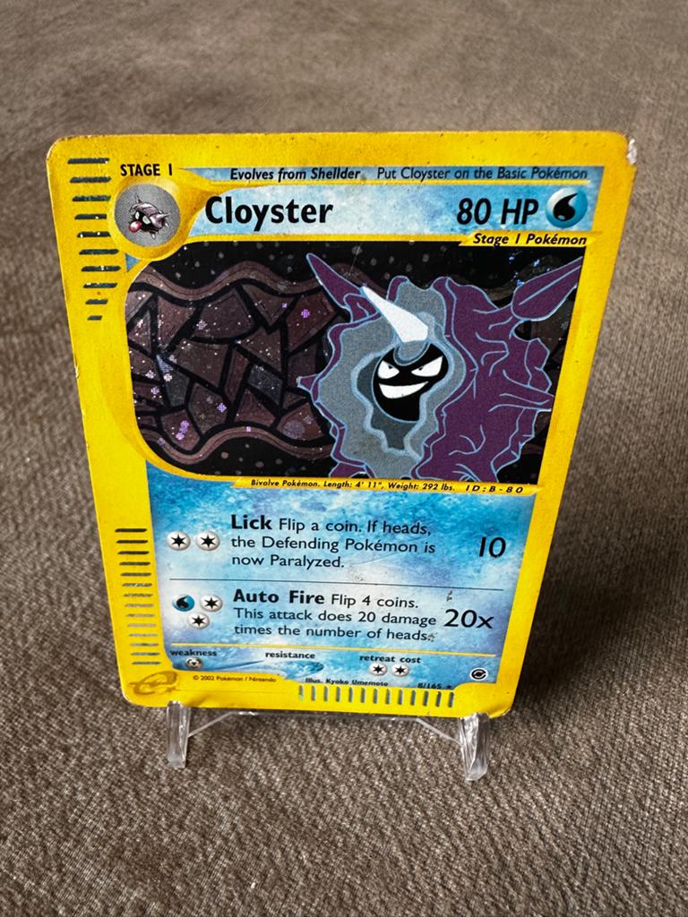 Cloyster Holo Expedition Pokémon Kaart, Ophalen of Verzenden, Gebruikt, Losse kaart, Foil