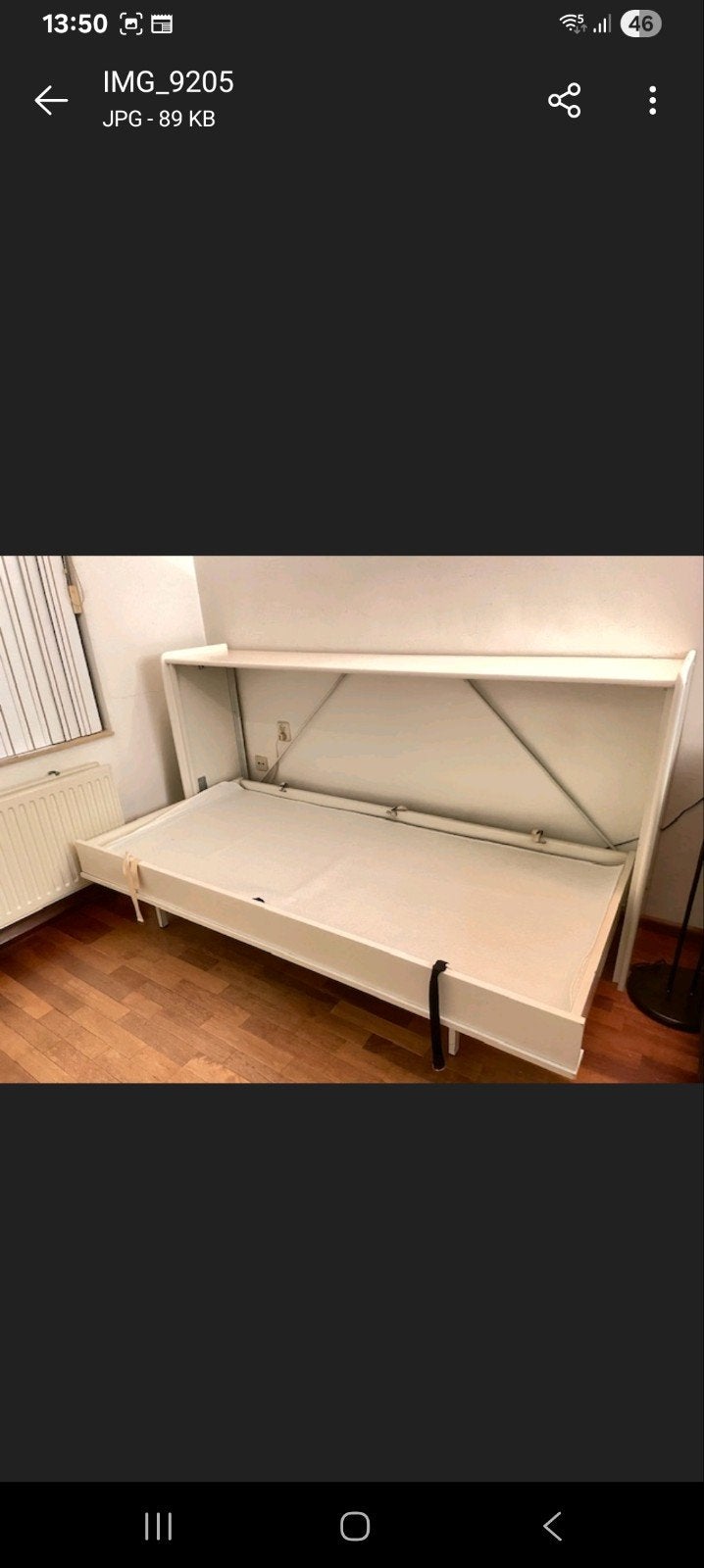 Opklapbed 1 persoons in zeer goede staat, Ophalen, Gebruikt, 90 cm, Eenpersoons