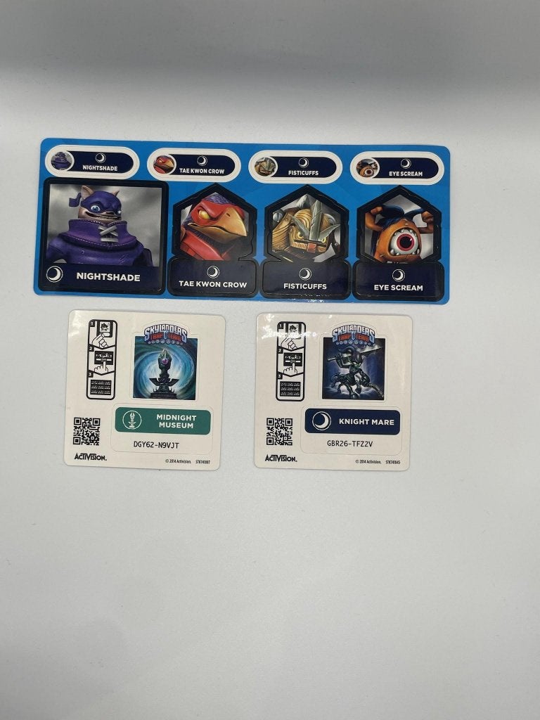 Dark Expension Pack Stickers - Skylanders Trap Team, Ophalen of Verzenden, Zo goed als nieuw