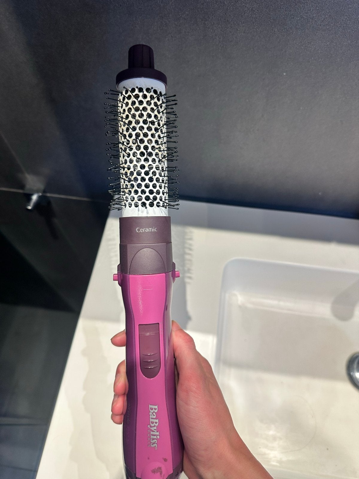Babyliss Airstyle 800W Föhnborstel - werkt nog top, gratis, Witgoed en Apparatuur, Ophalen, Gebruikt, Haarverzorging