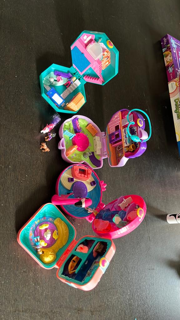 Polly Pocket 4x, Ophalen of Verzenden, Gebruikt, Jongen of Meisje