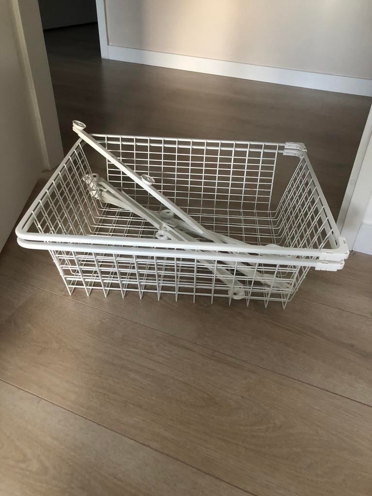 Ikea komplement draadmand 2x wit 50cm, Huis en Inrichting, Kasten | Kledingkasten, Ophalen, Gebruikt, 50 tot 100 cm, Minder dan 100 cm