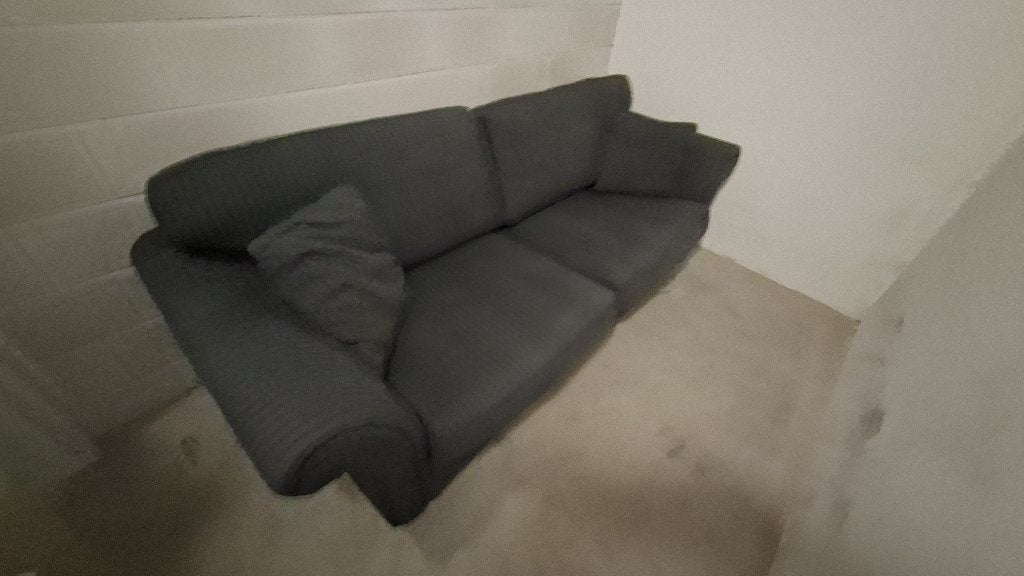 Bankstel 2,5/compacte 3-zits grijs ZG onderhouden, Ophalen, Driepersoons, 75 tot 100 cm, Zo goed als nieuw
