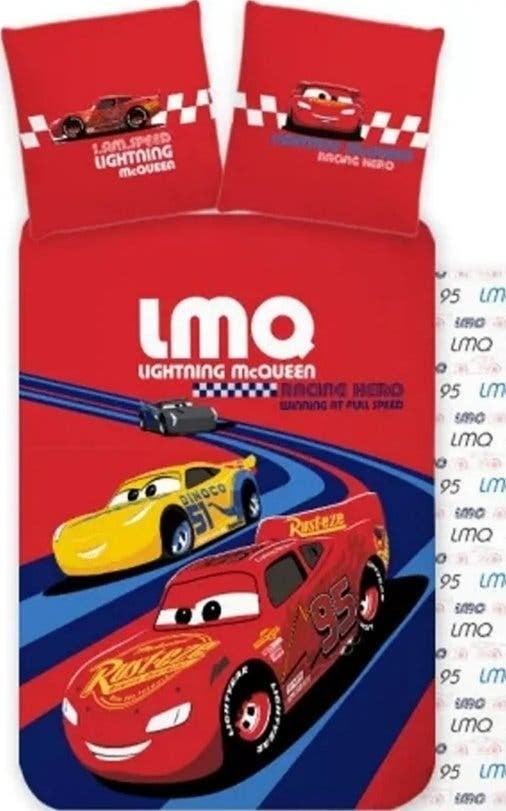 Disney Cars katoenen baby peuter dekbedovertrek 100x135 cm, Dekbedovertrek, Nieuw, Wasbaar, Ophalen of Verzenden