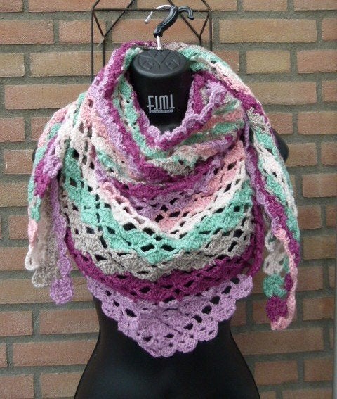 DRIEHOEKSJAAL NIEUW GEHAAKT 160X58, Ophalen of Verzenden, Nieuw, Handschoenen