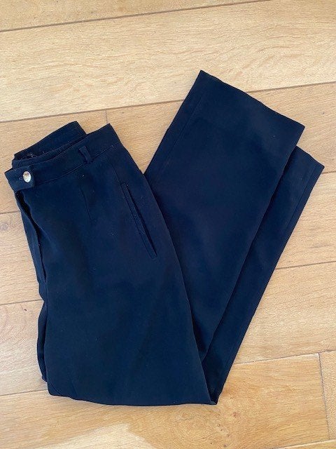 BASLER zwarte broek pantalon wide leg 38 - 40, Maat 38/40 (M), Verzenden, Zwart, Basler