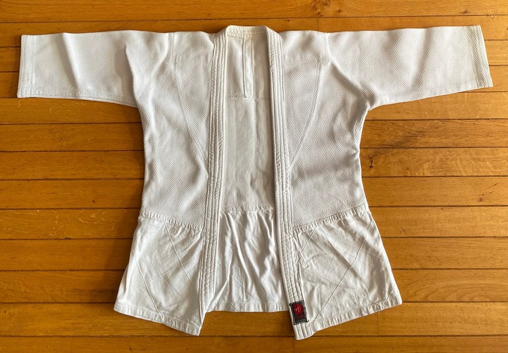 Dikke judojas (zonder broek) van Le Sport, maat ong.150, Sport en Fitness, Vechtsporten en Zelfverdediging, Judo, Maat L, Ophalen of Verzenden
