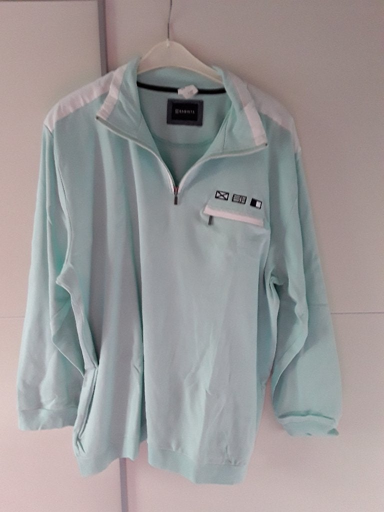 Babista Licht Groen/Blauwe Polo Met Lange Mouwen Maat 62, Kleding | Heren, Ophalen of Verzenden, Zo goed als nieuw, Groen, Babista