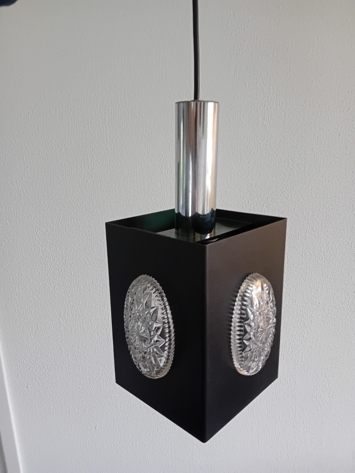 Vintage Space Age Hanglamp - Jaren '70 Design, Gebruikt, Glas, Space Age, Vintage, Jaren '70, E27 (groot)