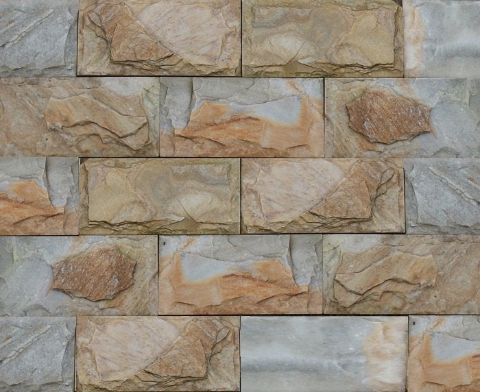 Steenstrip / wall tile Giallo 30x15x1,5-2,5 cm, Tuin en Terras, Ophalen of Verzenden, Nieuw, Natuursteen, Overige typen