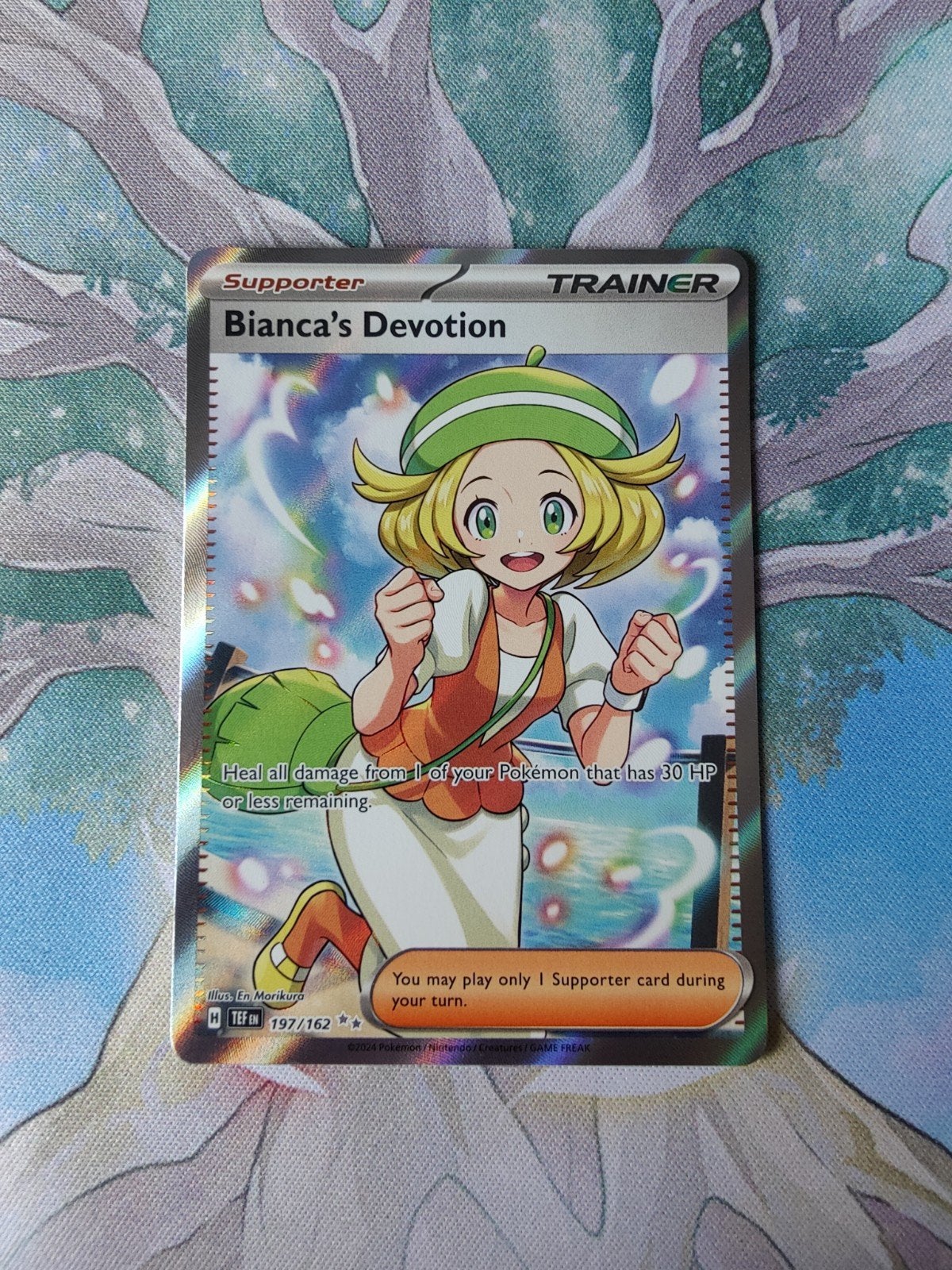 Pokemon temporal forces bianca's devotion full art 197/162, Ophalen of Verzenden, Nieuw, Losse kaart, Foil