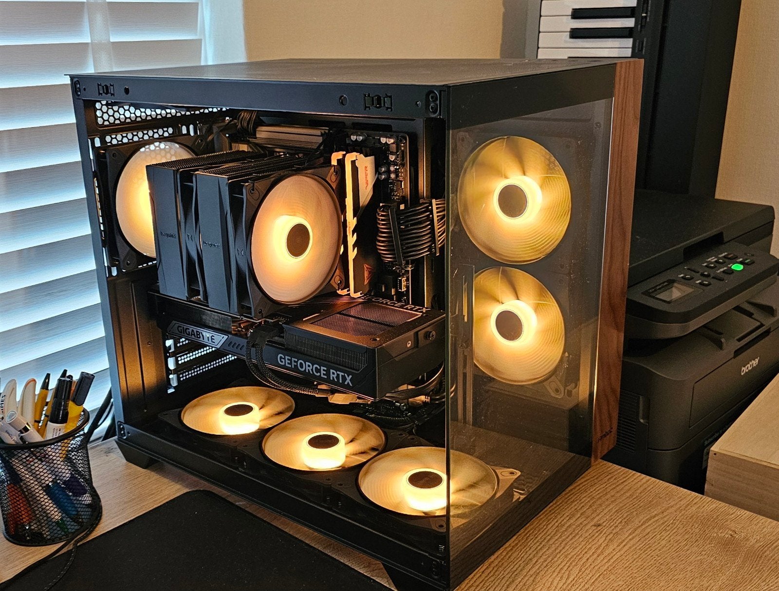 Game/edit pc - Ryzen 7 9700x, RTX 5070TI, 32gb DDR5 RAM, Ophalen, 32 GB, Zo goed als nieuw, 2 TB