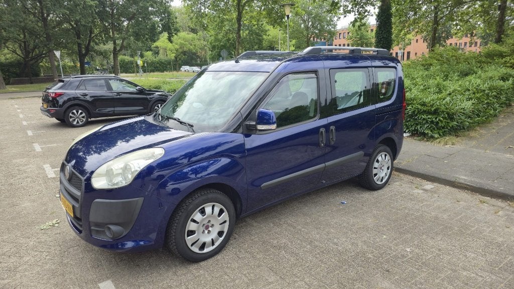 Fiat Doblo 1.4 Benzine 2010 | uitneembare micro-camper, Auto's, Fiat, Euro 5, Stof, Doblo, Blauw