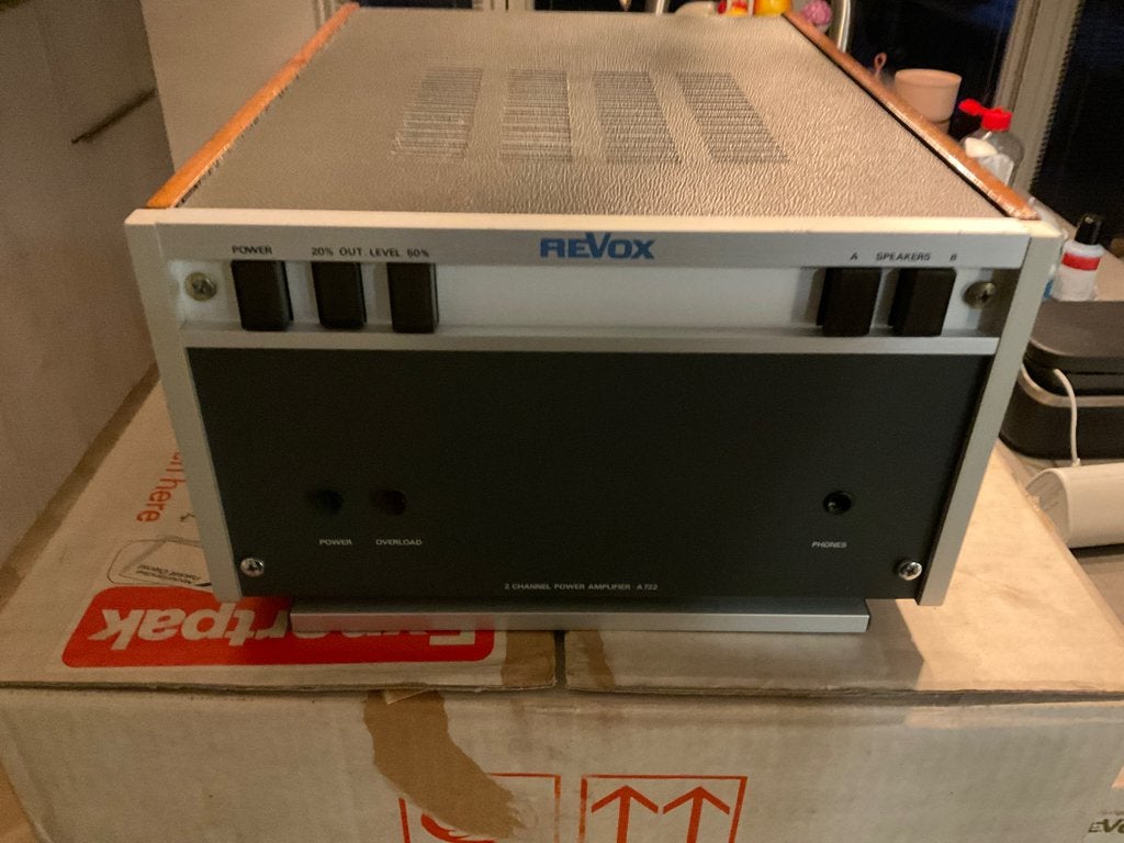 Revox A722 eindversterker, Ophalen of Verzenden, Gebruikt, 120 watt of meer, Overige merken