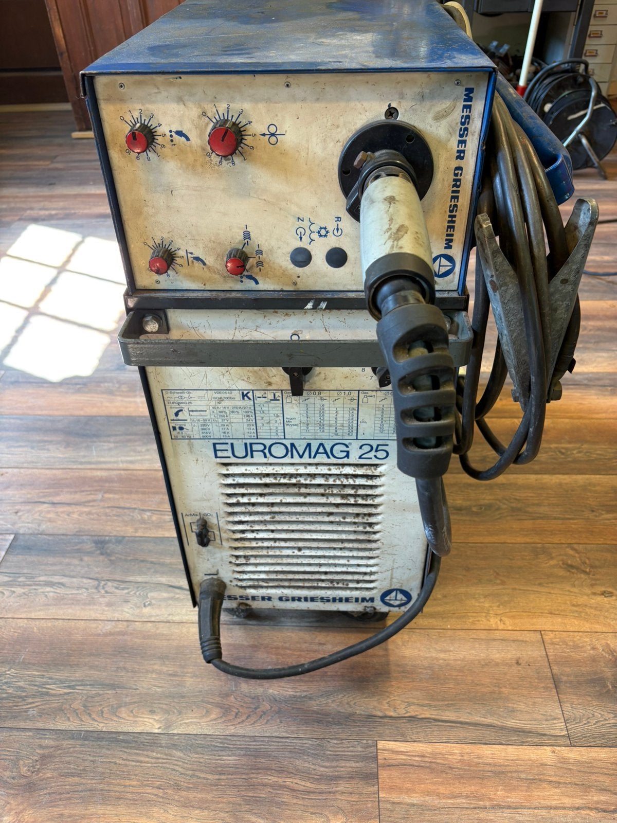 Mig lasapparaat 250amp. 380v. Messer Griesheim, Ophalen, Gebruikt, 250 ampère of meer, Co2