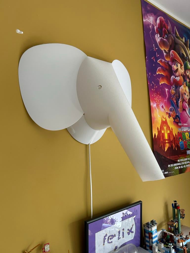 Zzzoolight Olifant Wandlamp - Design Lamp Kinderkamer, Huis en Inrichting, Lampen | Wandlampen, Zo goed als nieuw, Kunststof, Ophalen of Verzenden