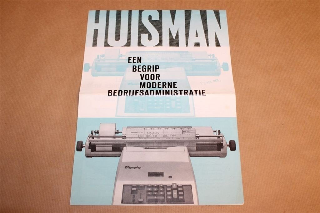 Brochure - Huisman boekhoudmachines e.d. - Ca 1960, Ophalen of Verzenden, Zo goed als nieuw