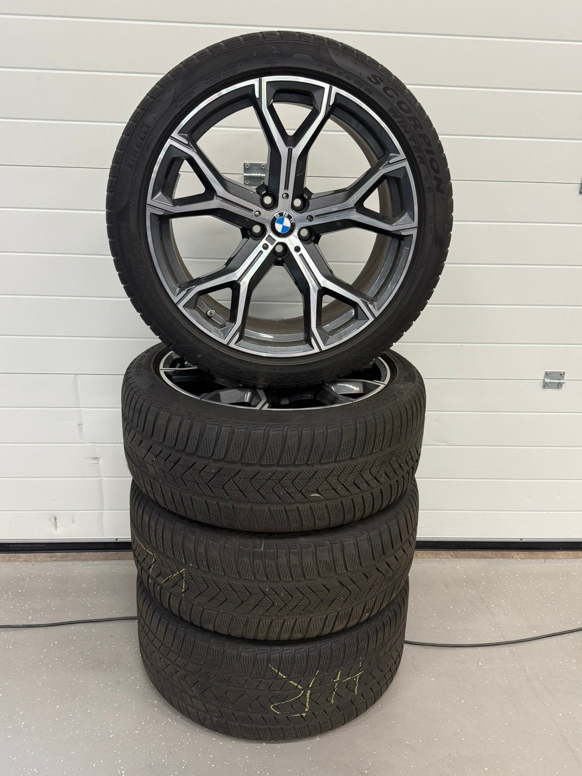 21 inch BMW 741M WINTER X5 G05 X6 G06 BREEDSET, Auto-onderdelen, Ophalen, Gebruikt, Banden en Velgen, Personenwagen