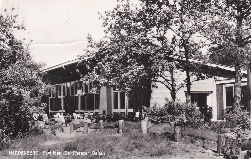 18805 Hardenberg Paviljoen de Rheezer Belten gelopen 1965, Verzenden, 1960 tot 1980, Gelopen, Overijssel