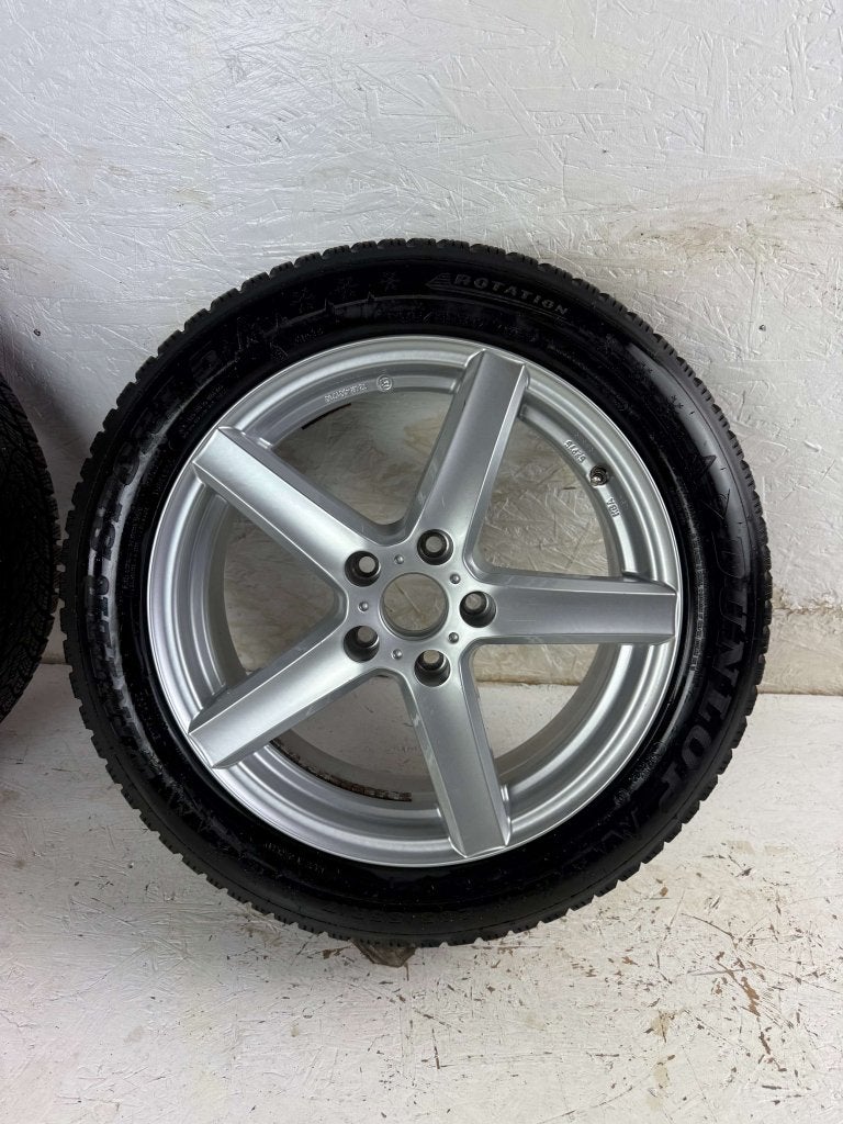 Volkswagen Golf Caddy Seat Leon velgen 17" 5x112 winterset, Auto-onderdelen, Banden en Velgen, Niet ingevuld, Gebruikt, Banden en Velgen