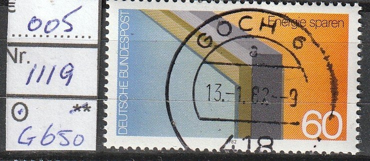 Bund Energie Sparen Michel 1119 Nr.G650g, Verzenden, BRD, Gestempeld