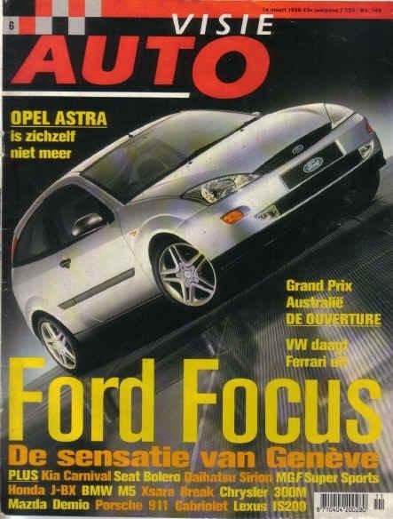 Autovisie 6 1998 : Land Rover Freelander - Ford Focus - Opel, Ophalen of Verzenden, Gelezen, Algemeen